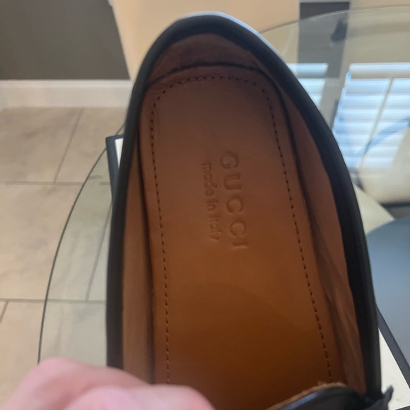 Gucci horsebit Black driver Loafers with Red and Green Accents with box - Picture 9 of 12